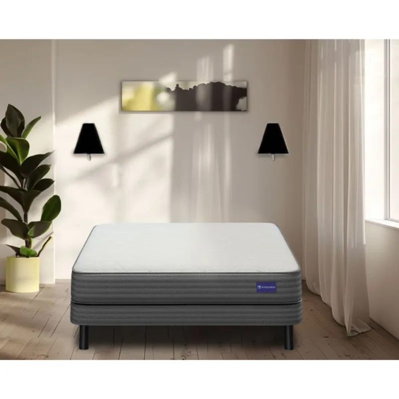 Sommier y colchon Indie de Resortes Sommier colchon Indie de Resortes 2 Plazas 140x190