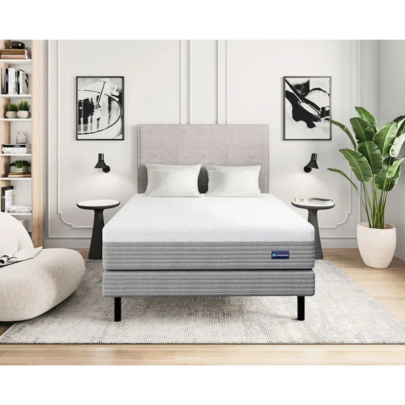 Sommier y Colchón Rock de Resortes Pocket Sommier y Colchón Rock 2 Plazas (140x190 cm) de Resortes Pocket