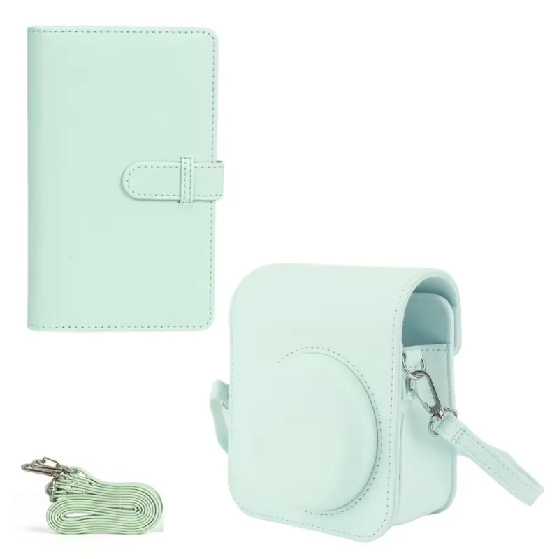 Case Bag C Alça Para Câmera Instax Mini 12 + Álbum 108 Fotos