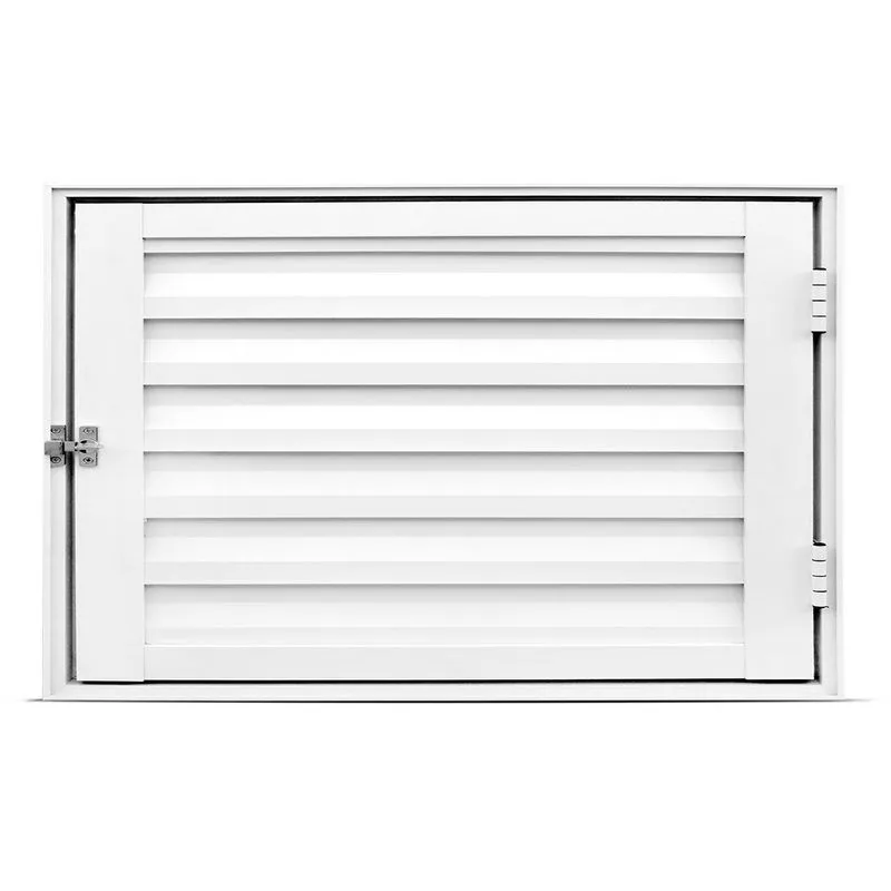 Alçapão Porta Abrigo Gas Pia Bomba Aluminio Branco 80x60