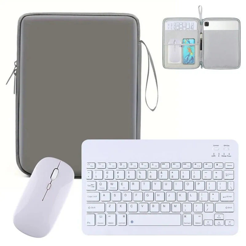 Case Silicone + Teclado E Mouse Para Samsung S10+ 12.4 X825