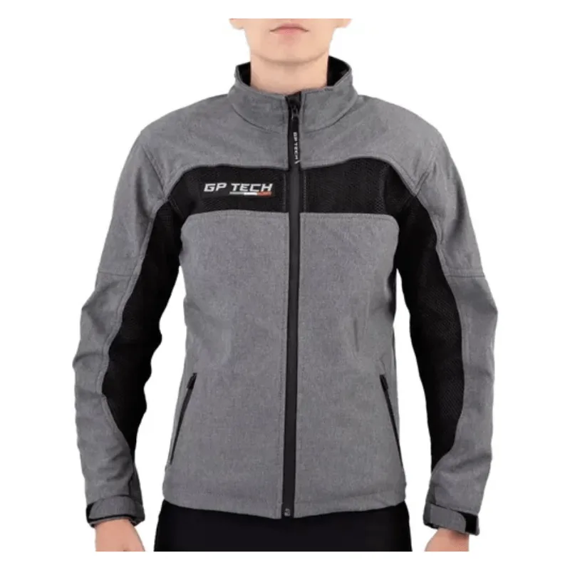 Jaqueta Gp Tech Wind Preta-cinza Feminina