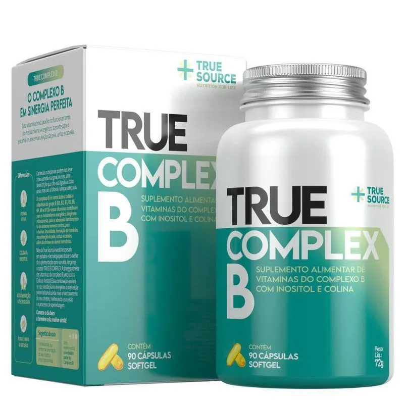 Complexo B Inositol Colina 90 Capsulas True Source