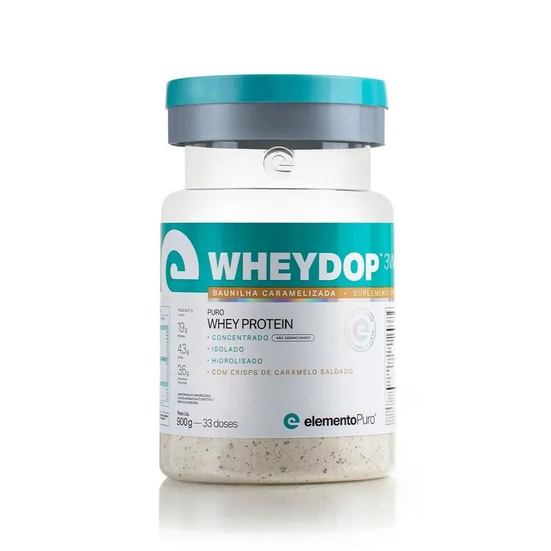 Whey Wheydop 3w Baunilha Caramelizada 900g Elemento Puro