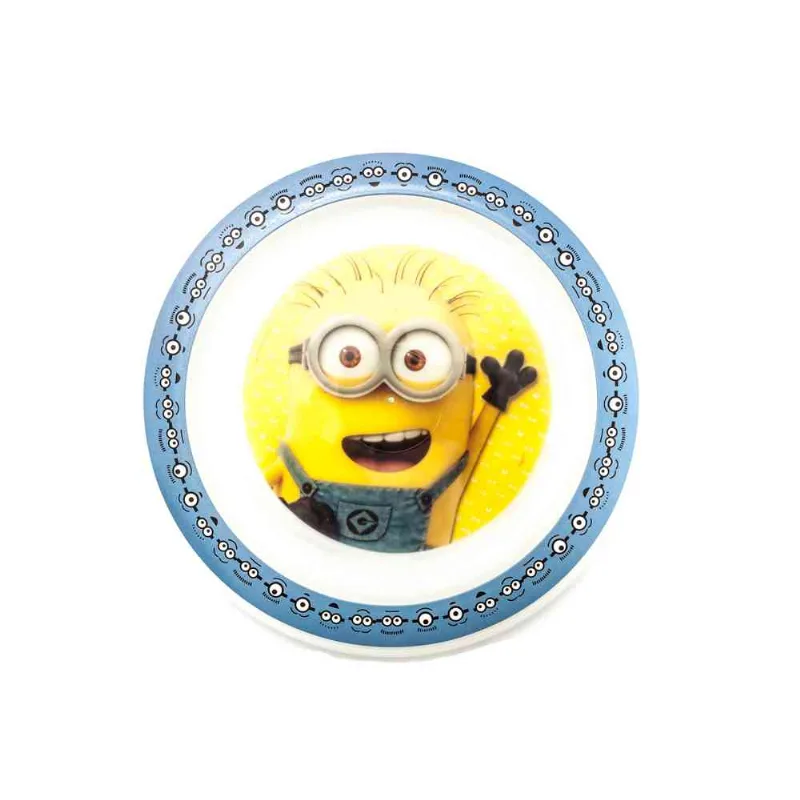 Plato Playo De Plástico Minions Argos