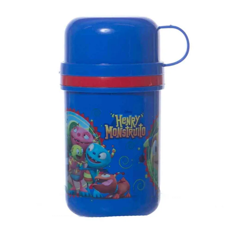 Termo Plástico De Henry Monstuito Con Tapa Argos