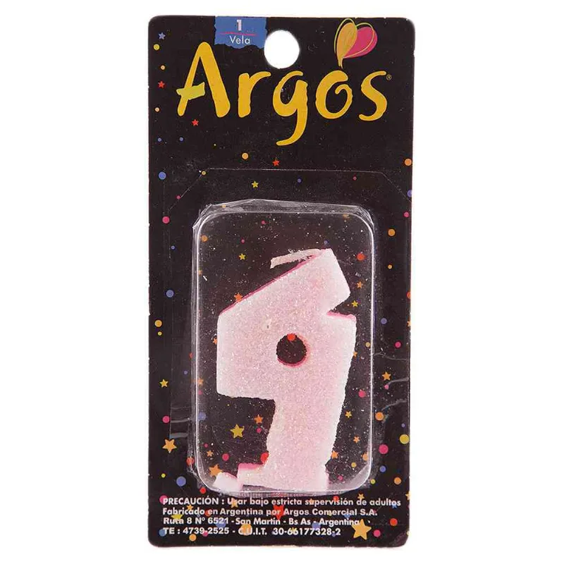Velas Nu Mero. Glitter 4.