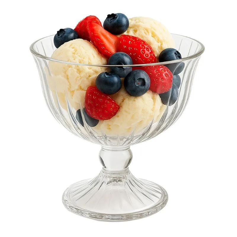 Taça De Sobremesa Vidro Transparente Melina Mini Bowl Com Pé 200ml Haüskraft