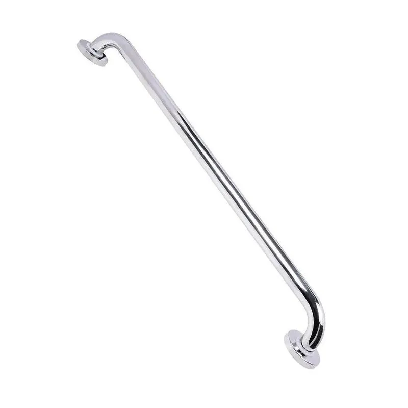 Alça Barra Apoio Kit 2 Uni Inox Cromado 70cm Suporte Gestante Criança Idoso Anti Queda Resistente