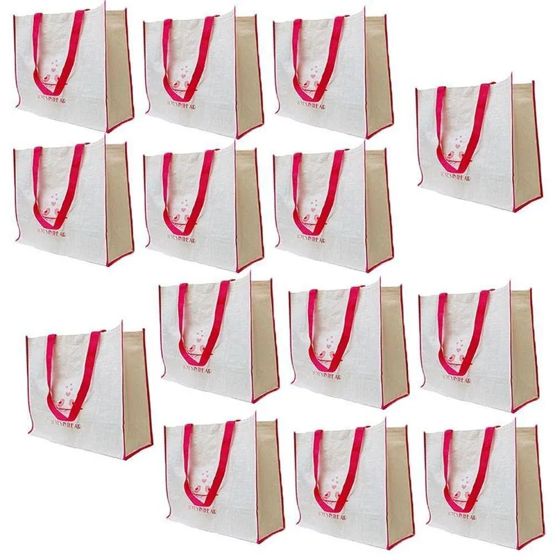 Bolsa Ecologica Kit 15 Uni Retornavel Compras Mercado Shopping Resistente
