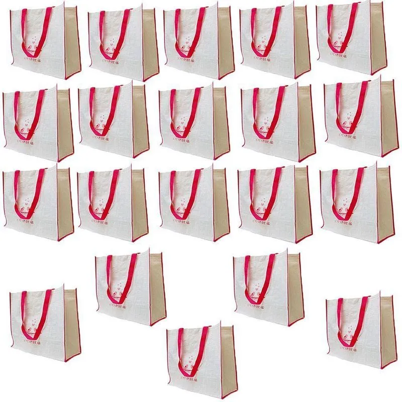 Bolsa Ecobag Ecologica Kit 20 Uni Compras Mercado Retornavel Resistente