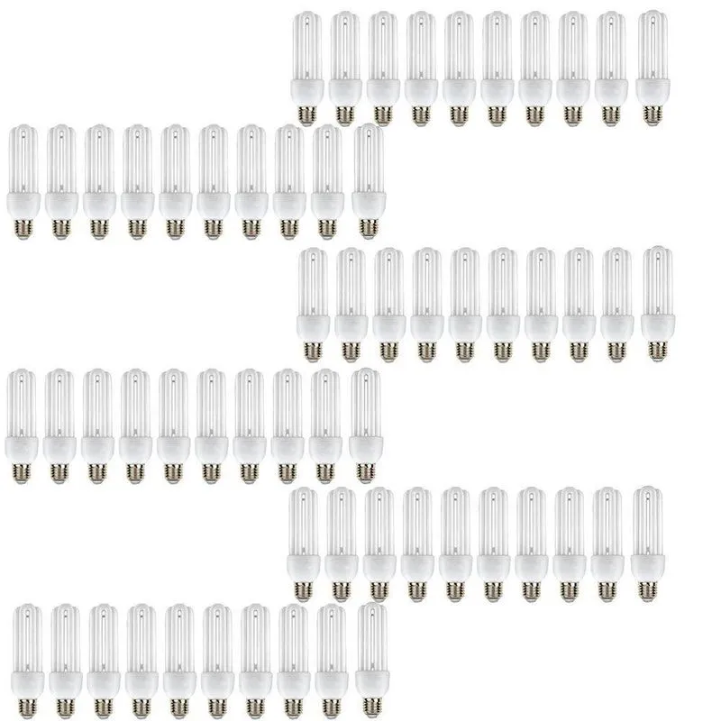 Lampada Fluorescente 15w Kit 60 Uni 220v Iluminaçao Branco Frio Luz Decoraçao Ambiente Casa