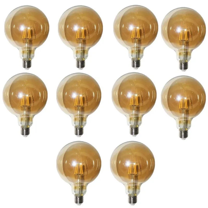 Lampada Multifilamento 30w Kit 10 Unidades Led Bivolt Iluminaçao Vintage Decoraçao Retro Lustre Pendente Casa