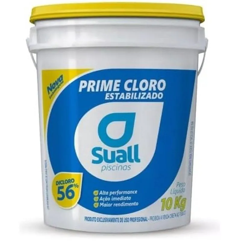 Prime dicloro granulado estabilizado balde com 10KG suall