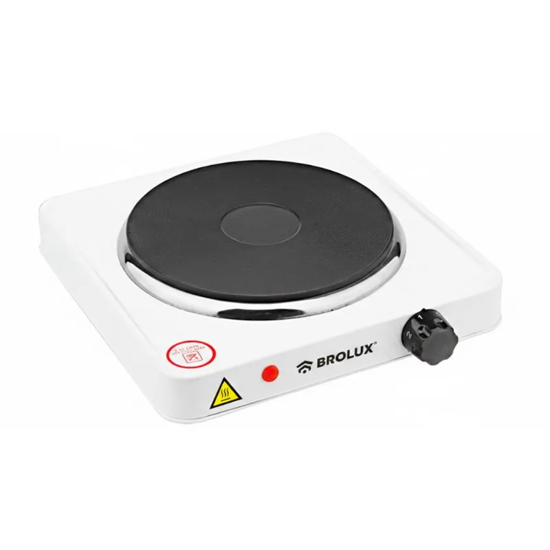 Anafe Eléctrico Brolux 1 Hornalla Blanco 1000w