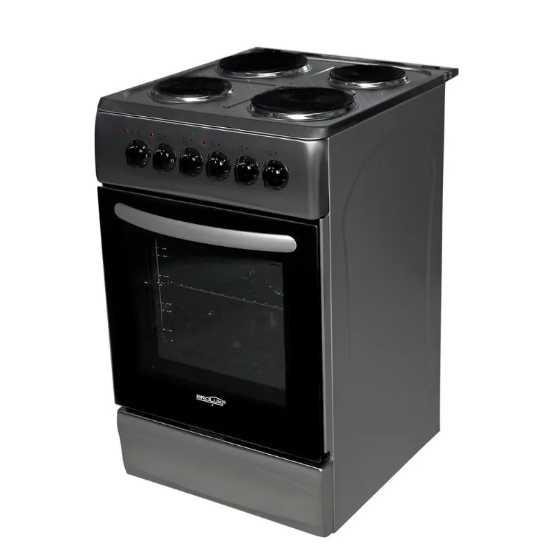 Cocina Electrica Brolux 4 Hornallas Acero Inoxidable 220V 50x60x85