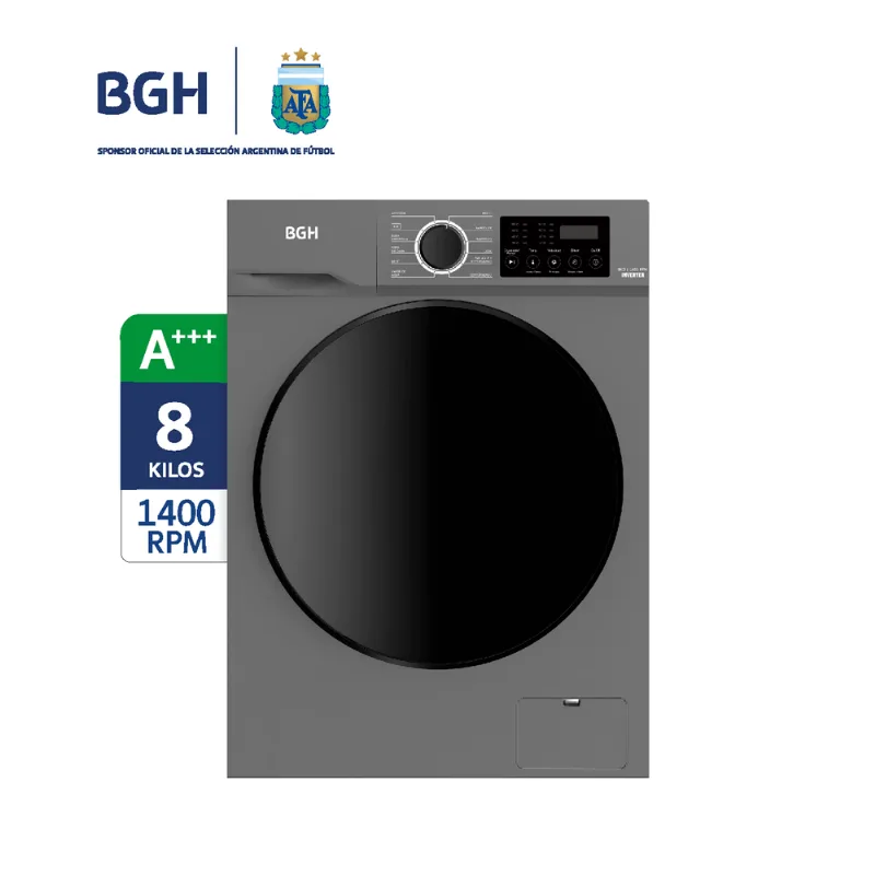 LAVARROPAS BGH BWFI08S24AR INVERTER CARGA FRONTAL 8KG
