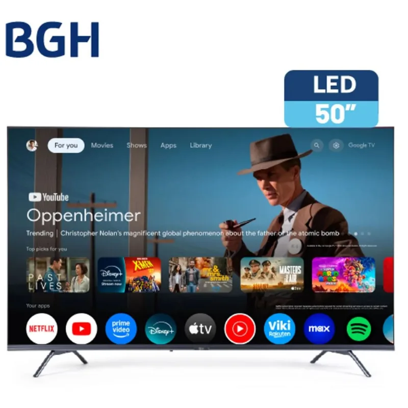 Smart TV 50" BGH 4K B5026US6G Google TV