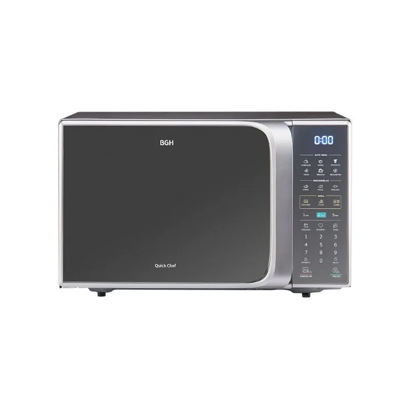 Microondas BGH B223DS20 Digital ECO Grill 800W 23 Litros Gris