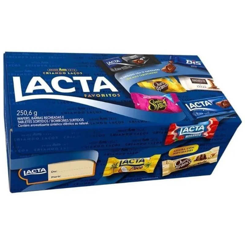 Caixa De Bombom Favoritos Chocolate Sortido Lacta 250,6g