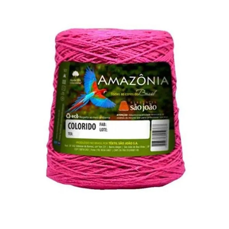 Barbante Amazônia São João Rosa Neon N.08 2 Kg