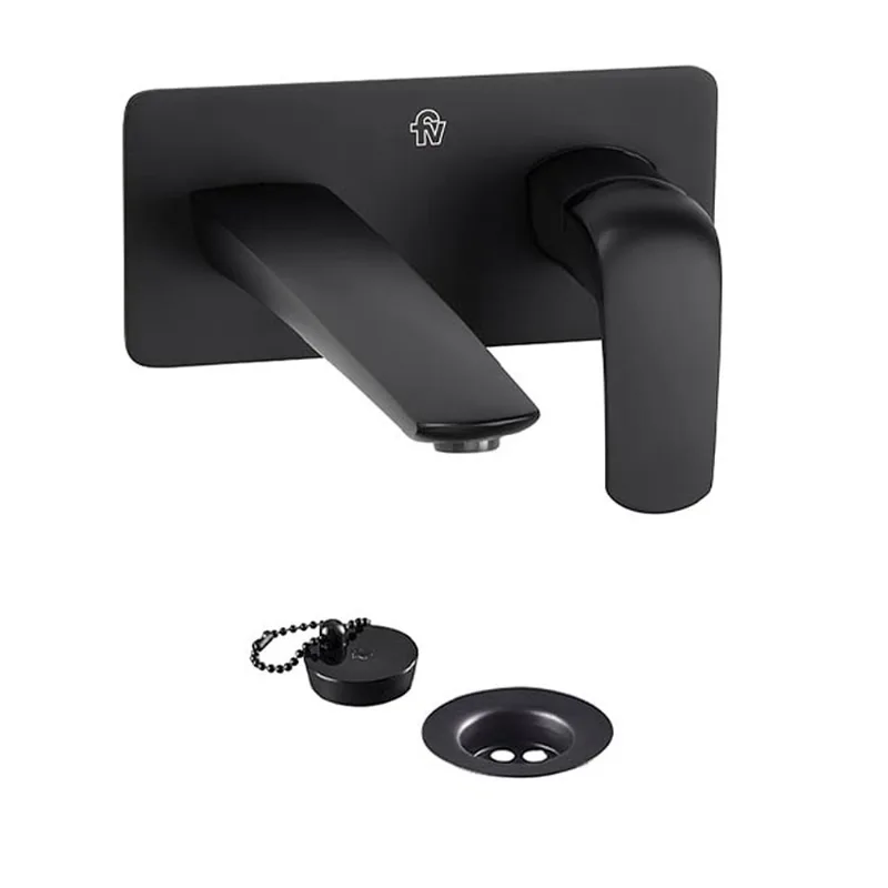 Grifería cocina de pared monocomando FV Epuyen NEGRO 0206/L2-NG