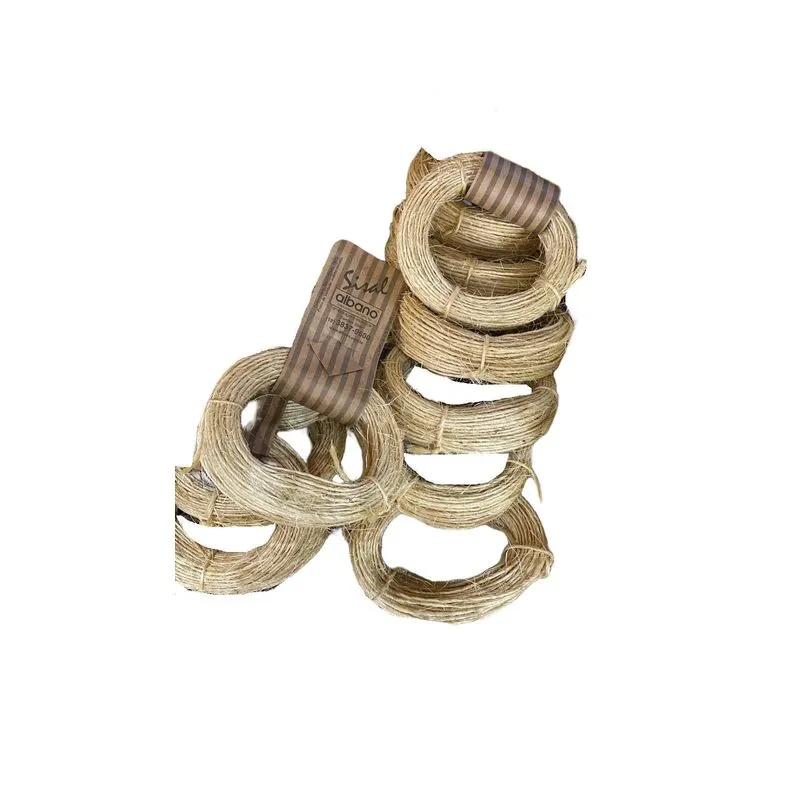 Linha Fio Sisal Simples Cru/palha Kit 5 Rolos De 35 Metros