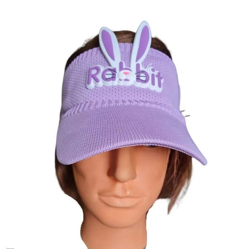 Boné Viseira Tricô Lilás Infantil 8cm Aba Grande