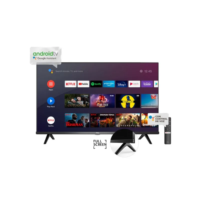 Smart TV android 40" TCL fhd L40S66E negro