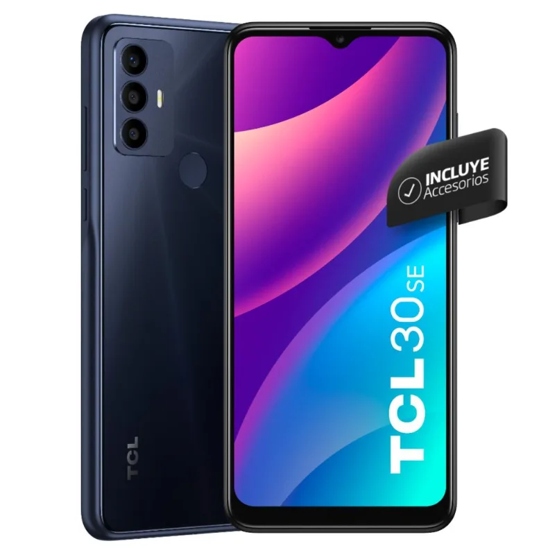 Celular libre TCL 20SE 6GB 256GB blue