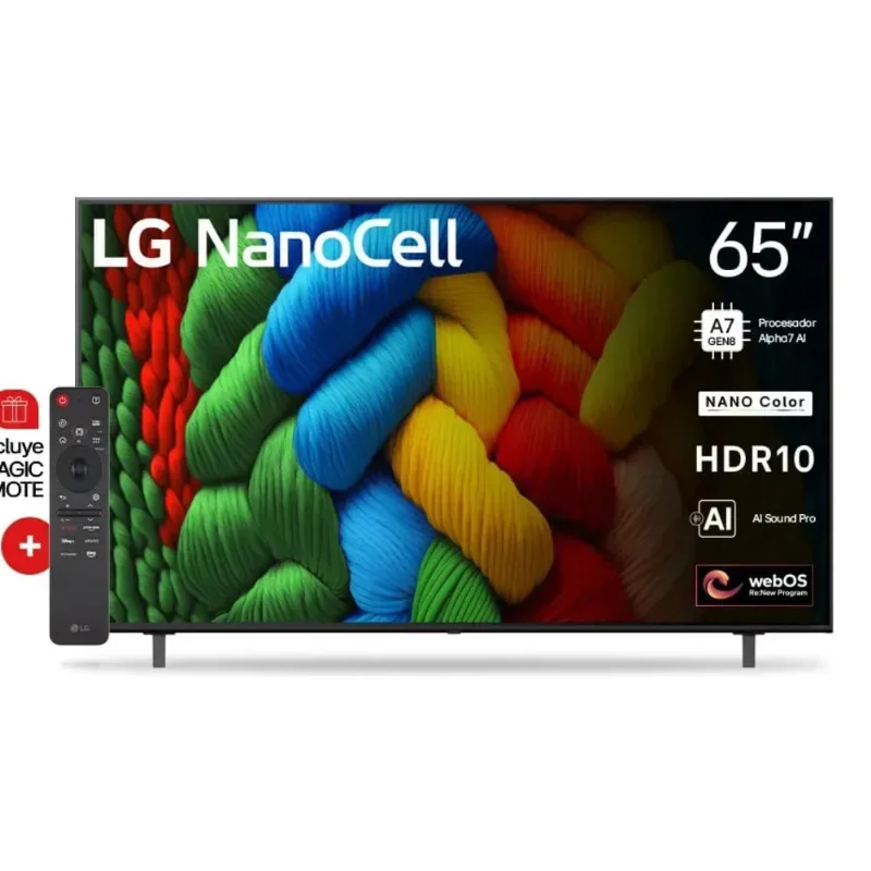 Smart TV 65" LG Nano 4K 65NANO80ASA Webos