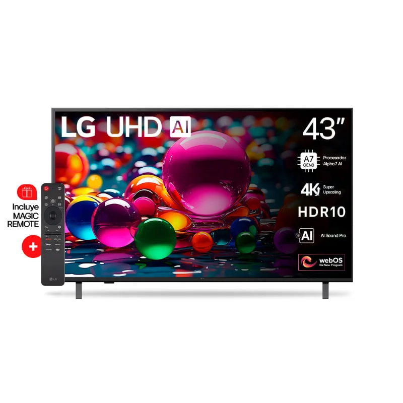 Smart TV LG 43" 4K Ultra HD 43UA8050PSA