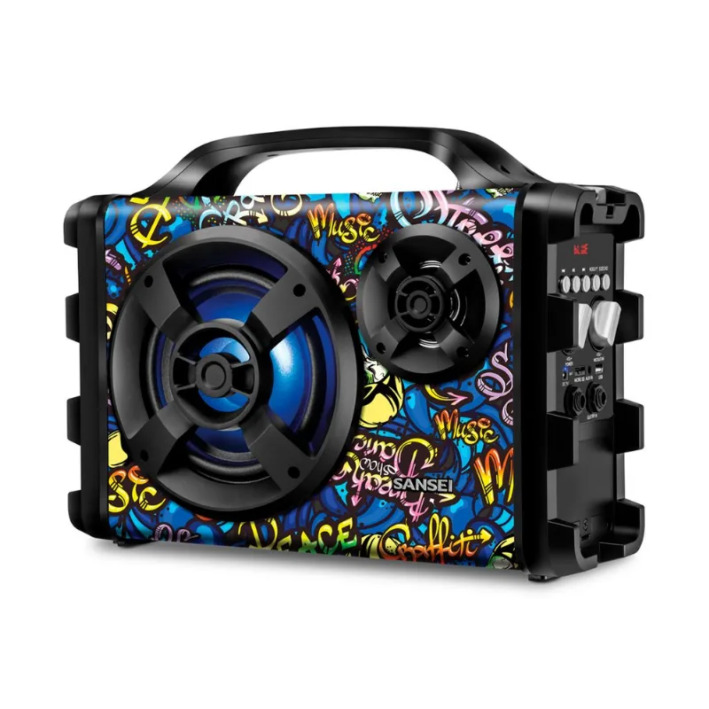 Parlante portátil Sansei bluetooth 1600W PMPO SBT8
