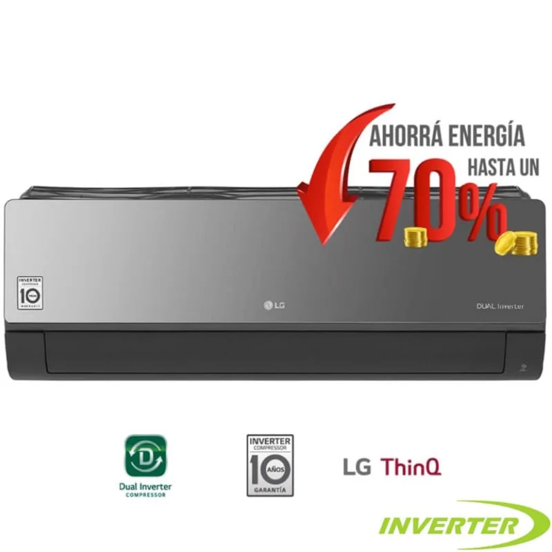 Aire Acondicionado Split Lg 5200W Inverter Frio/Calor S4W18Klrpa
