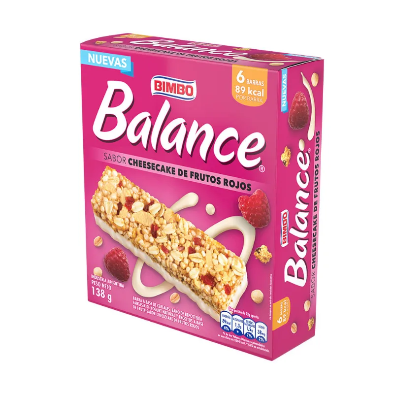 Barra De Cereal Balance Cheesecake 138 Gr