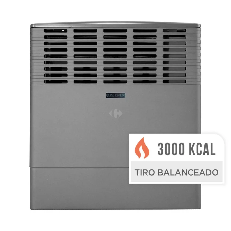 Calefactor tiro balanceado Columbia 3000 Kcal/h CEGTG30/1 gris