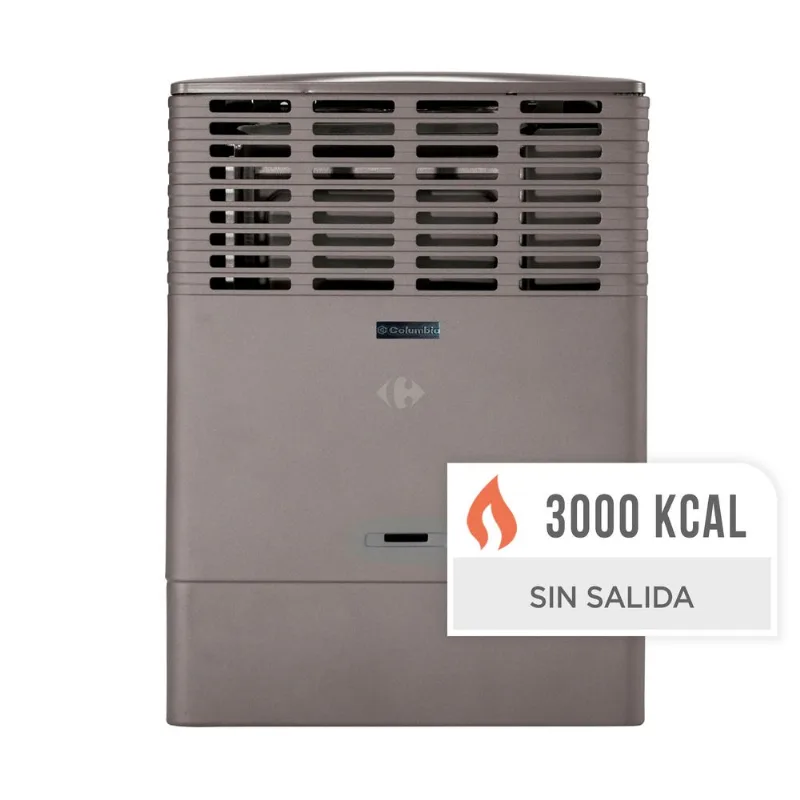 Calefactor sin salida columbia 3000 Kcal/h CEGAG30/1 gris