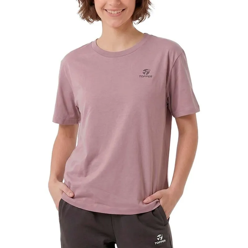 Remera Topper Basic Rosa Talle: XL - Color: ROSA