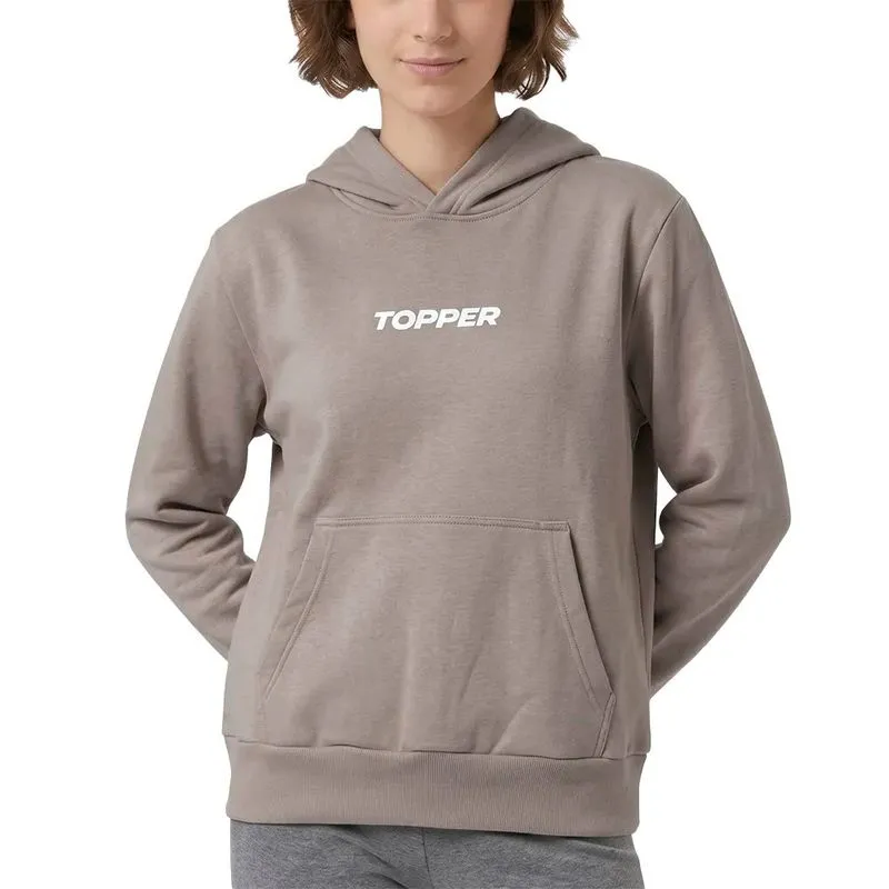 Buzo Topper Brand Hoodie Casual Tostado Talle: XL - Color: TOSTADO