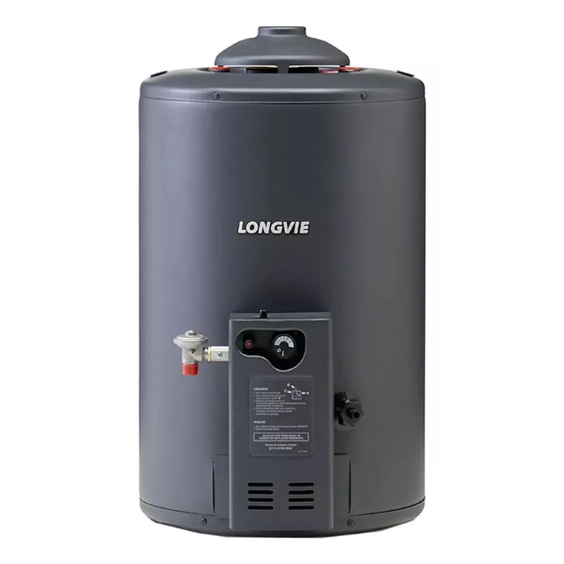 Termotanque A Gas Potenciado Longvie Tp350ar 48l Carga Superior Grafito