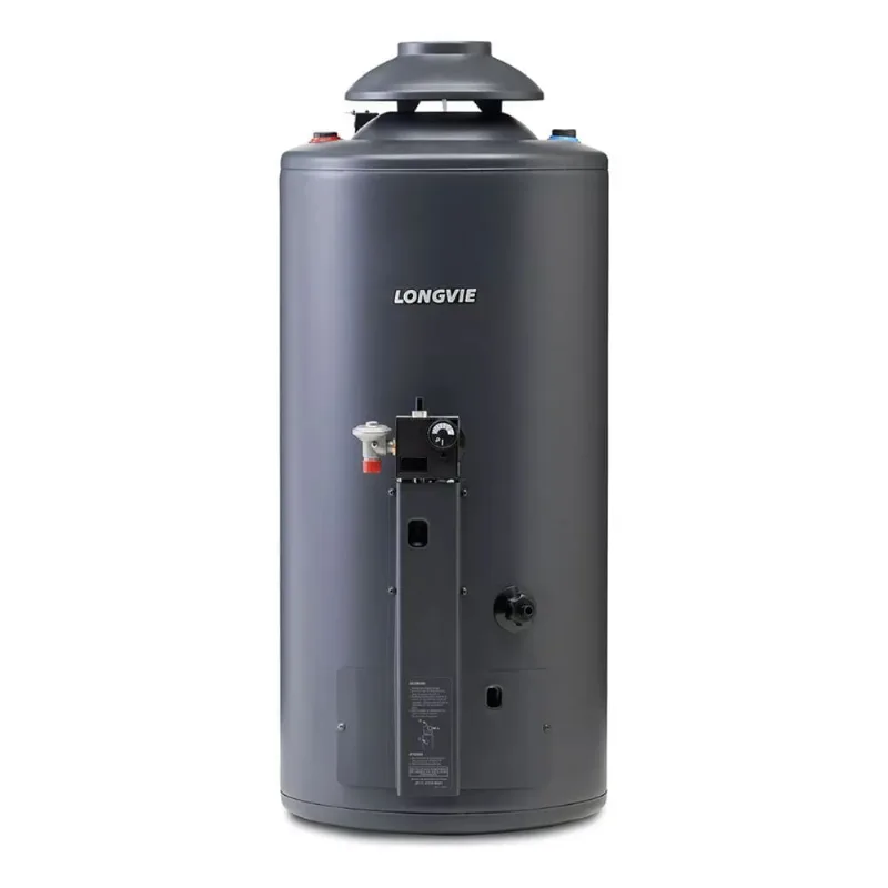 Termotanque A Gas Potenciado Longvie Tp860arn 56L Carga Superior Grafito
