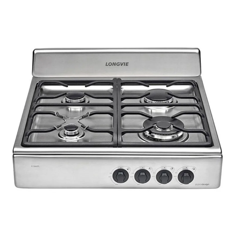 Anafe A Gas De Empotrar Longvie Eurodesign A16601x Inox