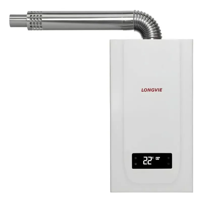 Calefon Cbf15 15 Lts./min Tiro Forzado Pilotless - Longvie Blanco Gn