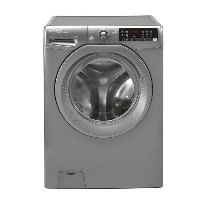 Lavarropas Carga Frontal Longvie L3w46dmbr Inverter 10 Kg Inox