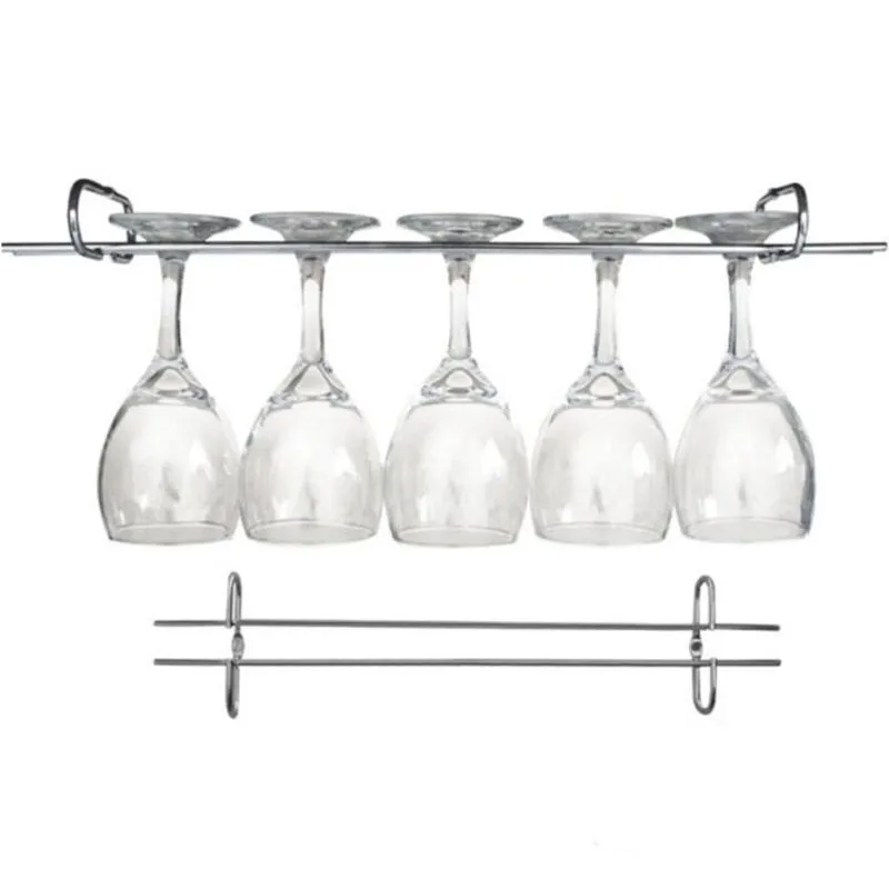 12 Suportes Organizador De Armário Porta Taças Cromado 42cm