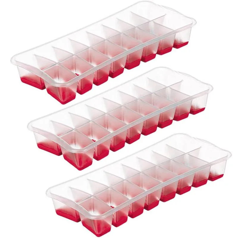 Kit 3 Formas de Gelo Flexível com fundo de Silicone Grande Sanremo