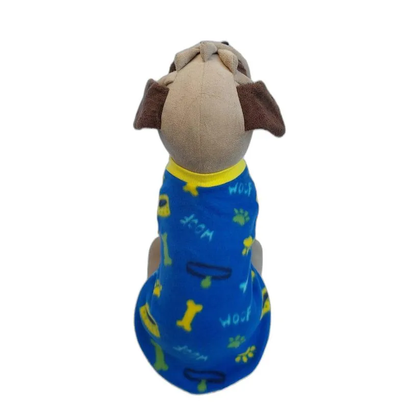 Blusa Pet Azul E Amarela Para Frio Brinquedos E Patas Xgg