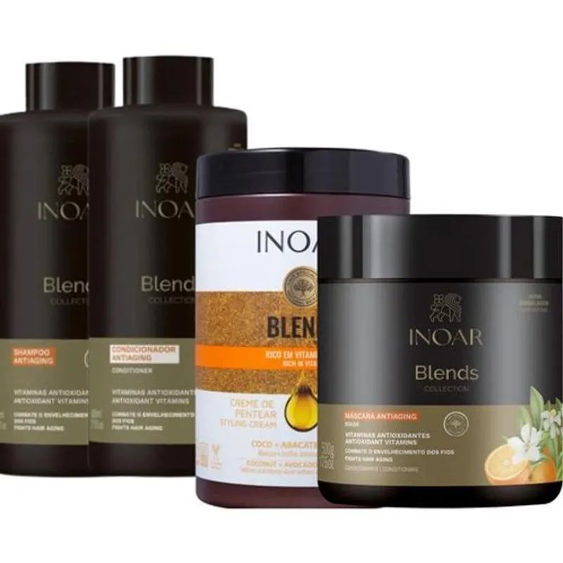 Cabelos Incríveis:kit Blends Inoar Com Shampoo,condicionador