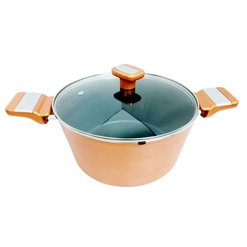 Cacerola Kitchen 24 cm color oro