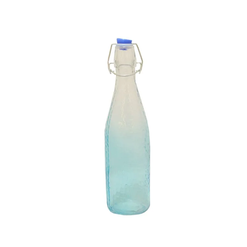 Botella vidrio con tapa plastica clip 2